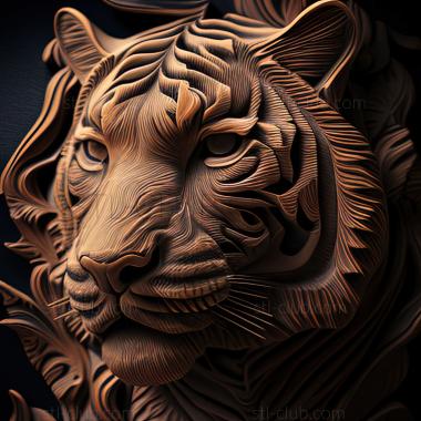 3D model st tiger (STL)